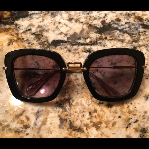 Lyst - Miu Miu Square Catwalk Sunglasses - Picture 4 of 6